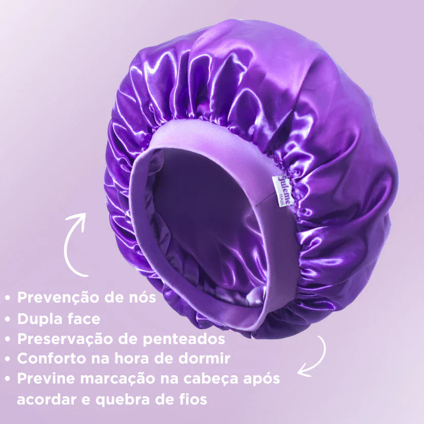 Touca Mágica de Cetim Dupla Face Antifrizz