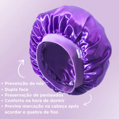 Touca Mágica de Cetim Dupla Face Antifrizz